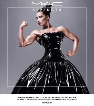 Illustration for article titled MAC Put A Female Bodybuilder In A Makeup Ad And It's Beautiful